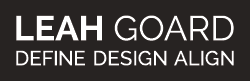 Leah Goard DEFINE DESIGN ALIGN logo