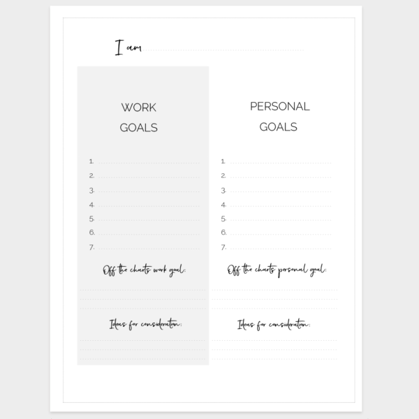 Goals - The DDA Planner